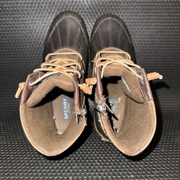 Sperry Womens Syren Gulf Duck Boot Brown Leather Waterproof Boots Size 7 - Picture 6 of 8